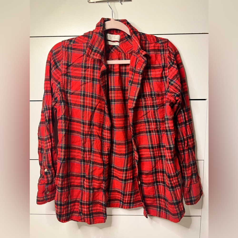 J.Crew Button-Down Flannel Shirt.